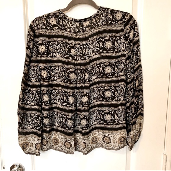 Joie Auberon C Printed Silk Blouse Size S - Picture 2 of 6